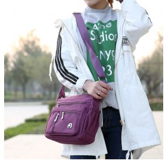 Multi-pocket Nylon Waterproof 5 Colors Shoulder Bags Casual Lightweight Crossbody Bags
